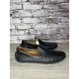 Massimo Matteo Venetian Driver Loafers, Black, Mens 10 M